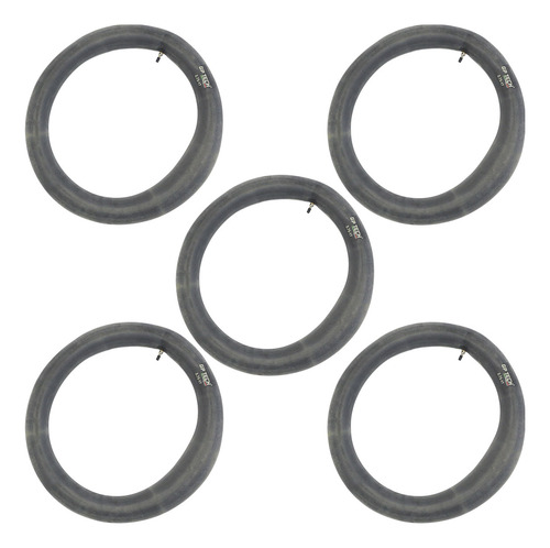 Kit Câmara Ar Biz 100 5 Peças 2.75-17 Com Bico Válvula