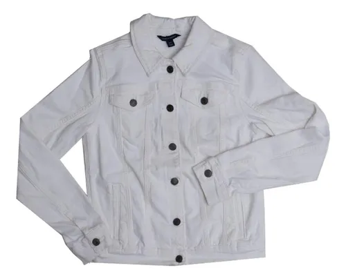 Chaqueta Tommy Hilfiger Mujer Mezclilla Casual Moda Cuotas sin
