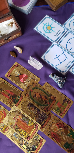 Lectura De Tarot A Distancia+cristal Lemuria+oráculo Gemas