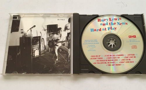 Cd Original Huey Lewis And The News - Hard At Play (Usado)