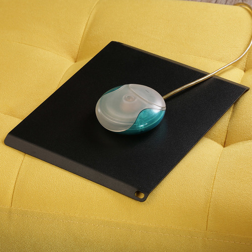 Mouse Pad Hard - Rígido Para Cama Ou Sofá Em Alumínio -preto