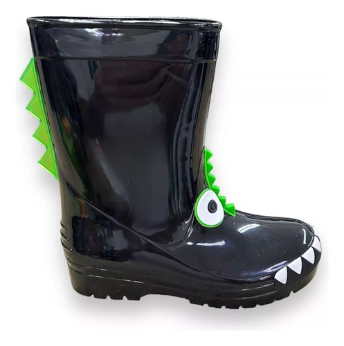 Bota Galocha Chuva Infantil Luelua Monstro 40567 Preto