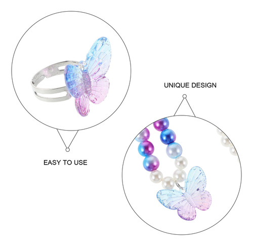1 Juego De Sirenas Con Collar, Pulsera Y Pendientes Con Form