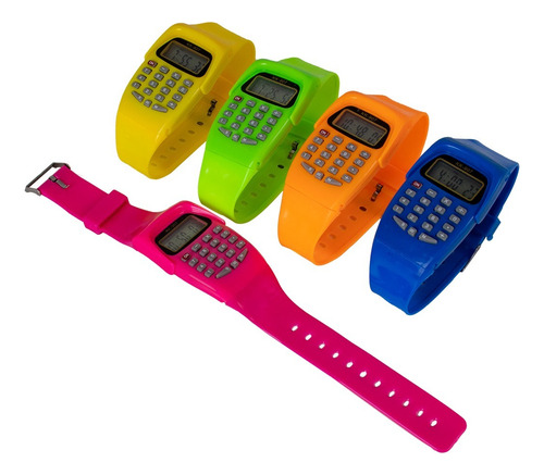 Reloj De Pulsera Con Calculadora De Colores