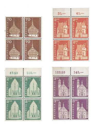 Suiza Año 1967 Catálogo Yv 795/8 $$ Nuevas Sin Goma 