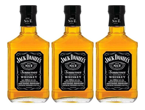 Whisky Jack Daniel's 200ml 03 Unidades