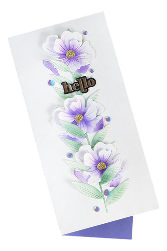Suaje Troquel Cortar Papel Flores Magnolia Tarjeta Scrapbook