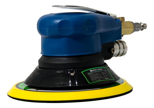 Lijadora Roto Orbital Neumática 6 Pulgada 150mm + Accesorios Color Azul
