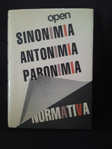 Diccionario Sinonimia Antonimia Paronimia