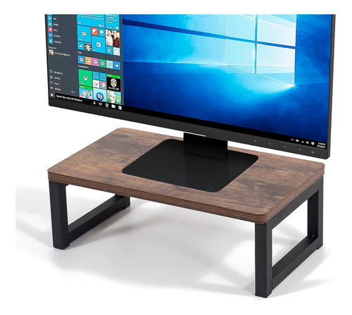 Soporte Para Monitor De Computadora De Madera Marrón Oscuro 