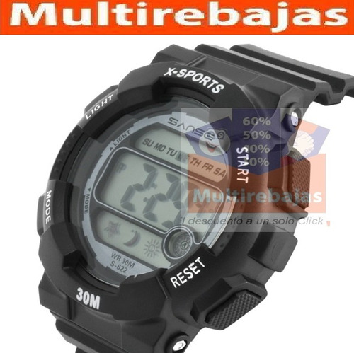 Reloj Deportivo Sumergible 30 M Con Cronometro Y Alarma