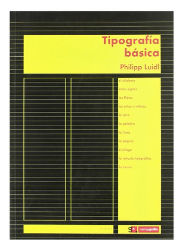 Libro Tipografia Basica  De Luidl Philipp