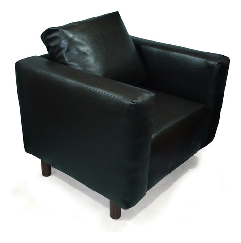 Puff Sillón Ocasional Sofa Individual Flottngch Color Negro