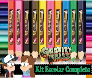 Etiquetas Escolares Gravity Falls Imprimibles S324