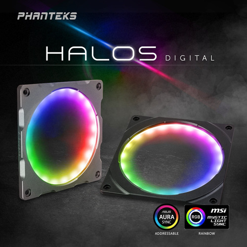 Phanteks Halos Digital 30 Leds Rgb Para Cooler 140x140mm