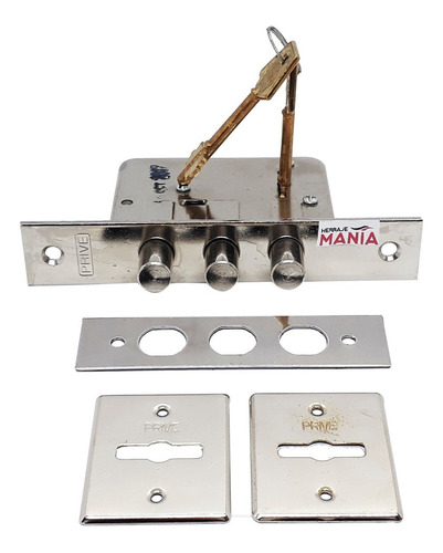 Cerrojo De Seguridad 3 Pernos Prive 211 Cerradura Oferta!