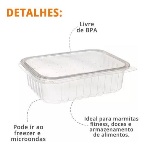 Pote Descartável 250ml Fit Microondas Freezer Marmita 144un