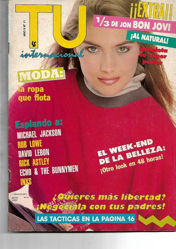 Revista Tu Internacional 1988 Los Ratones Paranoicos