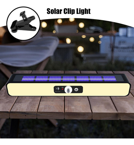 Luces Solares Con Clip Con Sensor De Movimiento Luces Con Se