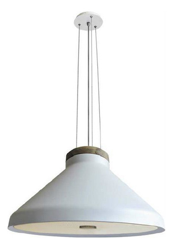 Lampara Colgante Puro Escandinavo Metal Y Madera Led Incluid