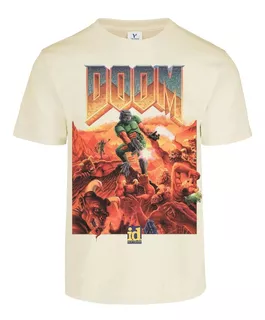 Playera Doom Game Portada Doomguy Infierno Juego Doom Idsoft