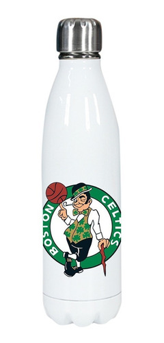 Botella Blanca Acero Inoxidable Personalizada - Celtics
