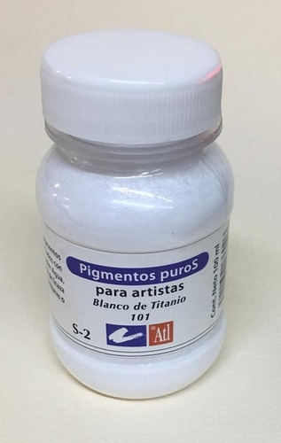 Pigmento Puro Para Artista Atl Blanco Contenido 100 Ml