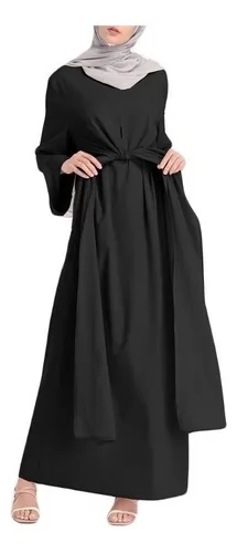 T Mujer Dubai Abaya Ropa Musulmana Vendaje Kaftan Islámico