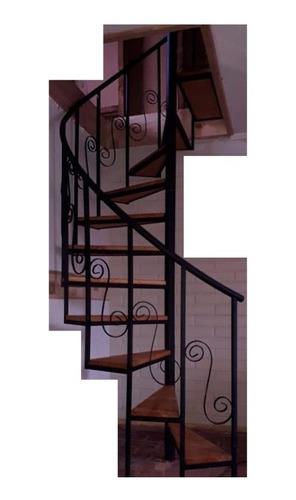 Escalera Caracol Madera O Hierro Y Para Interior O Exterior