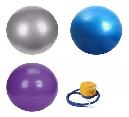 Pelota De Yoga 75cm Mas Inflador Pilate Entrenamiento Fitnes