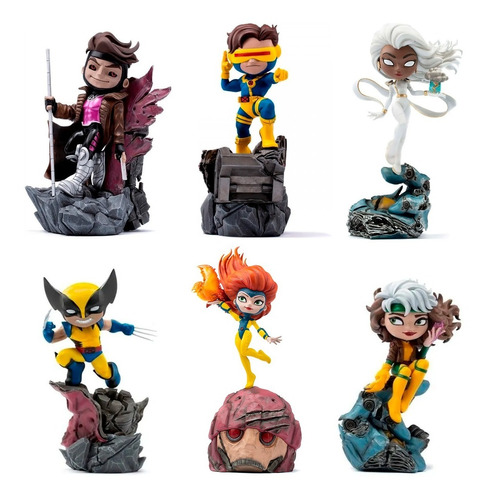 Combo X 6 Figuras Xmen Minico Iron Studios