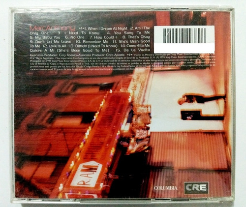 Marc Anthony Marc Anthony Cd Homonimo Original (Usado)