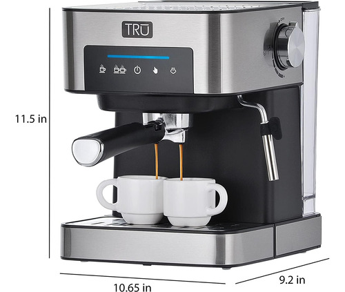 Cafetera Tru, Táctil, Semi Automática, 850 W, 15 Bar