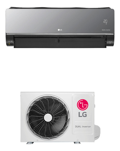 Ar Cond Hw Dual Inverter LG Voice Artcool 22k Q/f 220v Cor PRET