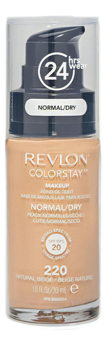 Revlon Base De Maquillaje Colorstay Acabado Natural Spf 20 Tono 220 Natural beige