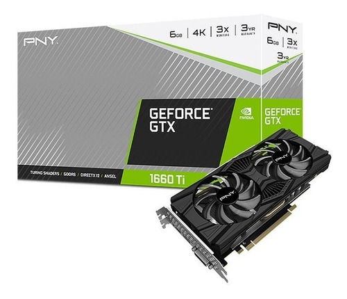 Pny Xlr8 Gtx 1660ti 6gb G6 192bit 1536cores Pcie3.0 Gsync