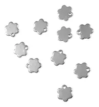 Comprar Mini Dije Acero Flor Plena X 10 Unidades Fornituras