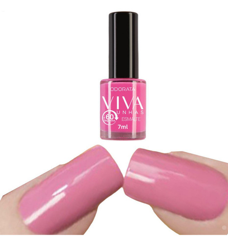 Esmalte 60 Segundos Pitaya Pink Cremoso 7ml Viva Unhas