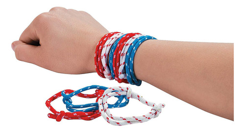 Paquete Granel De 72 Piezas Pulsera Patriótica Del 4 D...