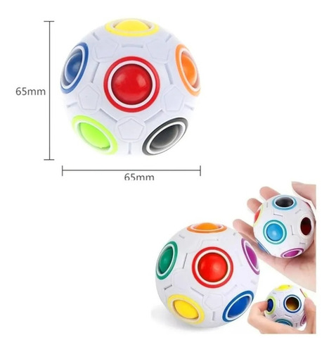 Cubo Mágico Pelota Fidget Toy Popit Ingenio Antiestres