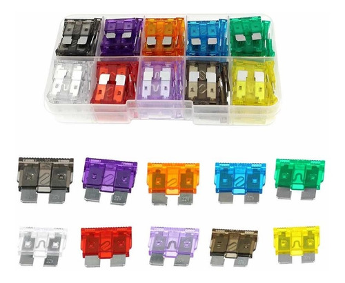 Pack 10 Fusibles, Fusible Para Auto Coche Automotriz Fusil