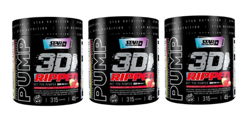 Pump 3d Ripped Strawberry Lime Combo X 3 Unidad Envio Gratis