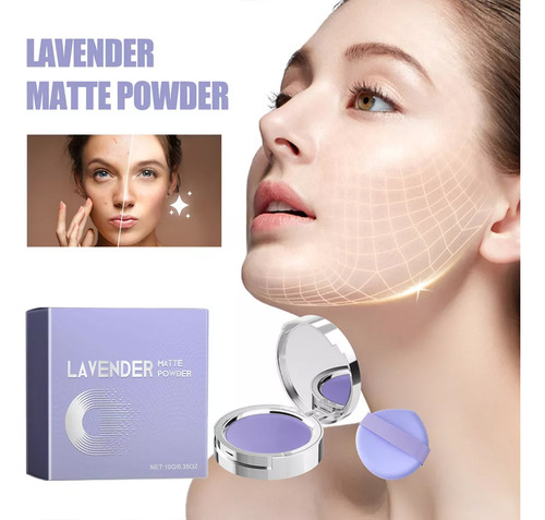 Polvo Compacto, Matificante, Color Transparente Para Piel Mi