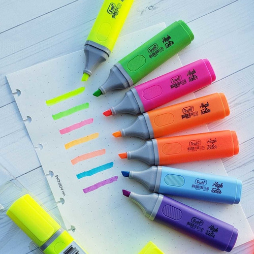 Imagen 4 de 5 de Pack Resaltadores Trabi X8 Colores Intensos Fluo