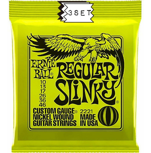 Set De Cuerdas Elect. Ernie Ball 2221 (3 Juegos) Onoffstore