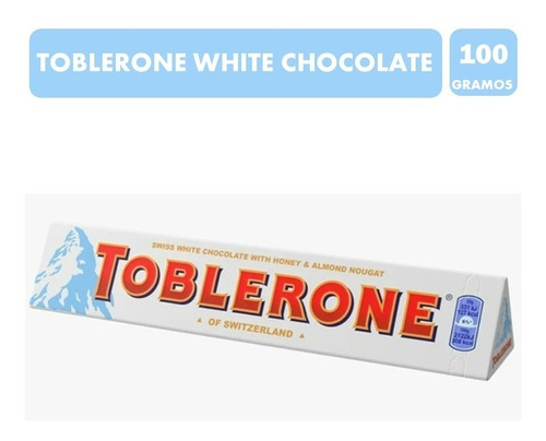 Toblerone Suizo Chocolate Blanco 100 Gramos