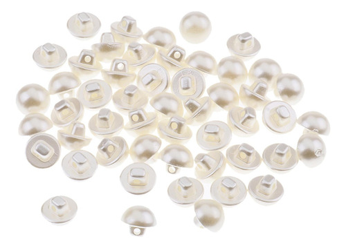 Botones De Costura 10mm Blanco Babe