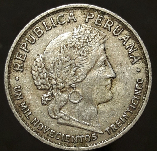 Moneda Perú 10 Centavos 1935