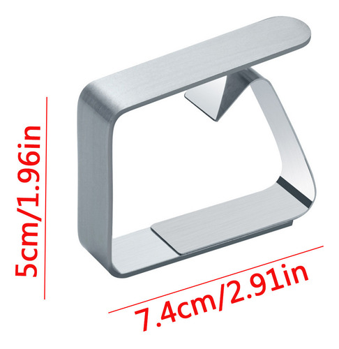 Funda De Mantel De Acero Inoxidable En V Con Abrazaderas Par