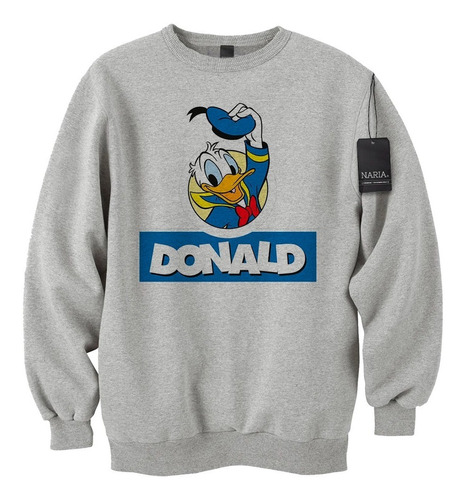 Buzo Cuello Redondo Adulto Pato Donald Dibujo Logo - Pspd6